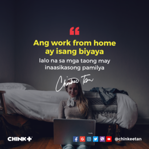 Ang work from home ay isang biyaya lalo na sa mga taong may inaasikasong pamilya.